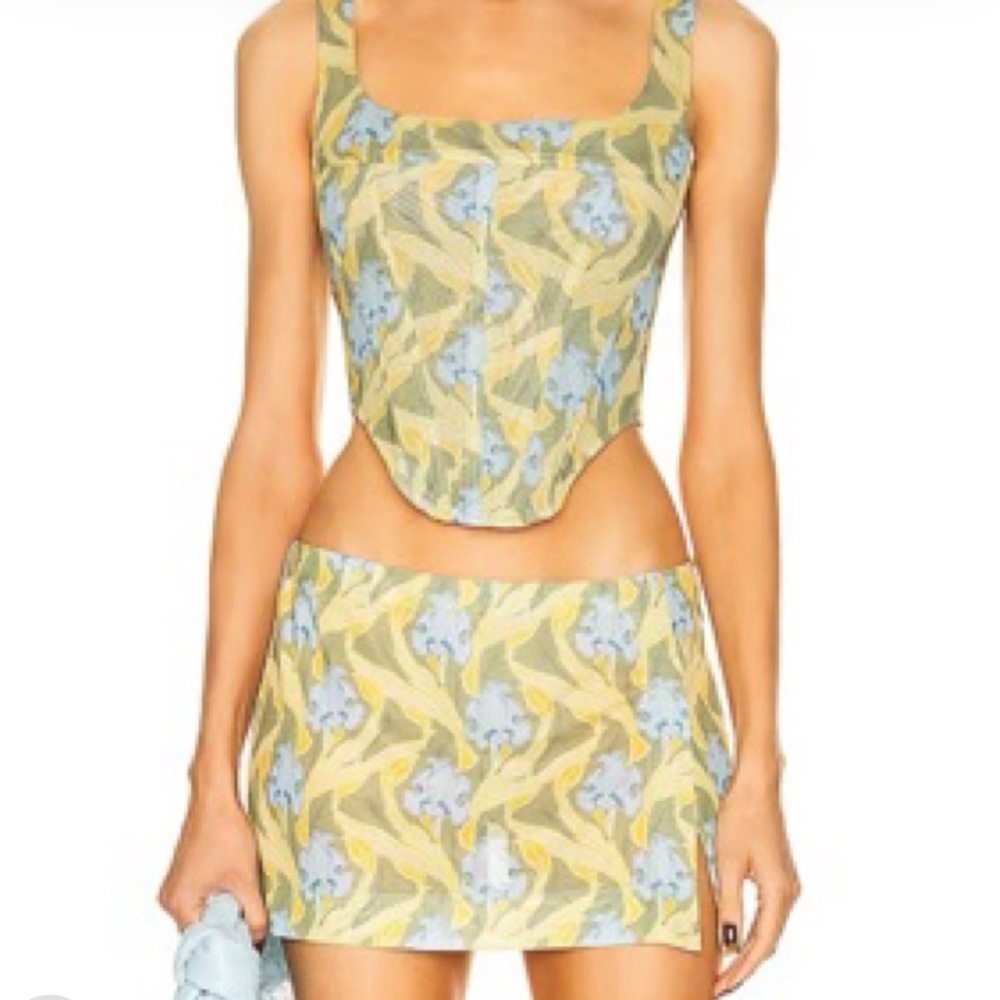 Miaou Floral Yellow and Blue Set